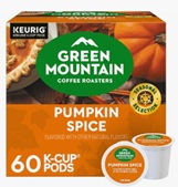Pumpkin Spice Coffee Pods, Single Serve Flavored Coffee for Keurig K Cups Machines,