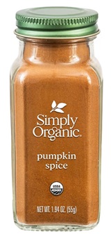 Simply Organic Pumpkin Spice, Certified Organic, Kosher